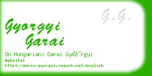 gyorgyi garai business card